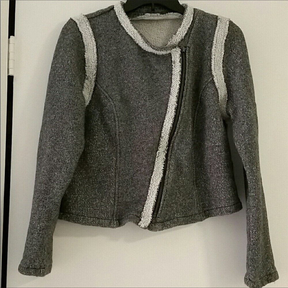 Gap 100% Cotton Asymmetrical Zip Large Jacket